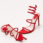 amina muaddi spiral heels
