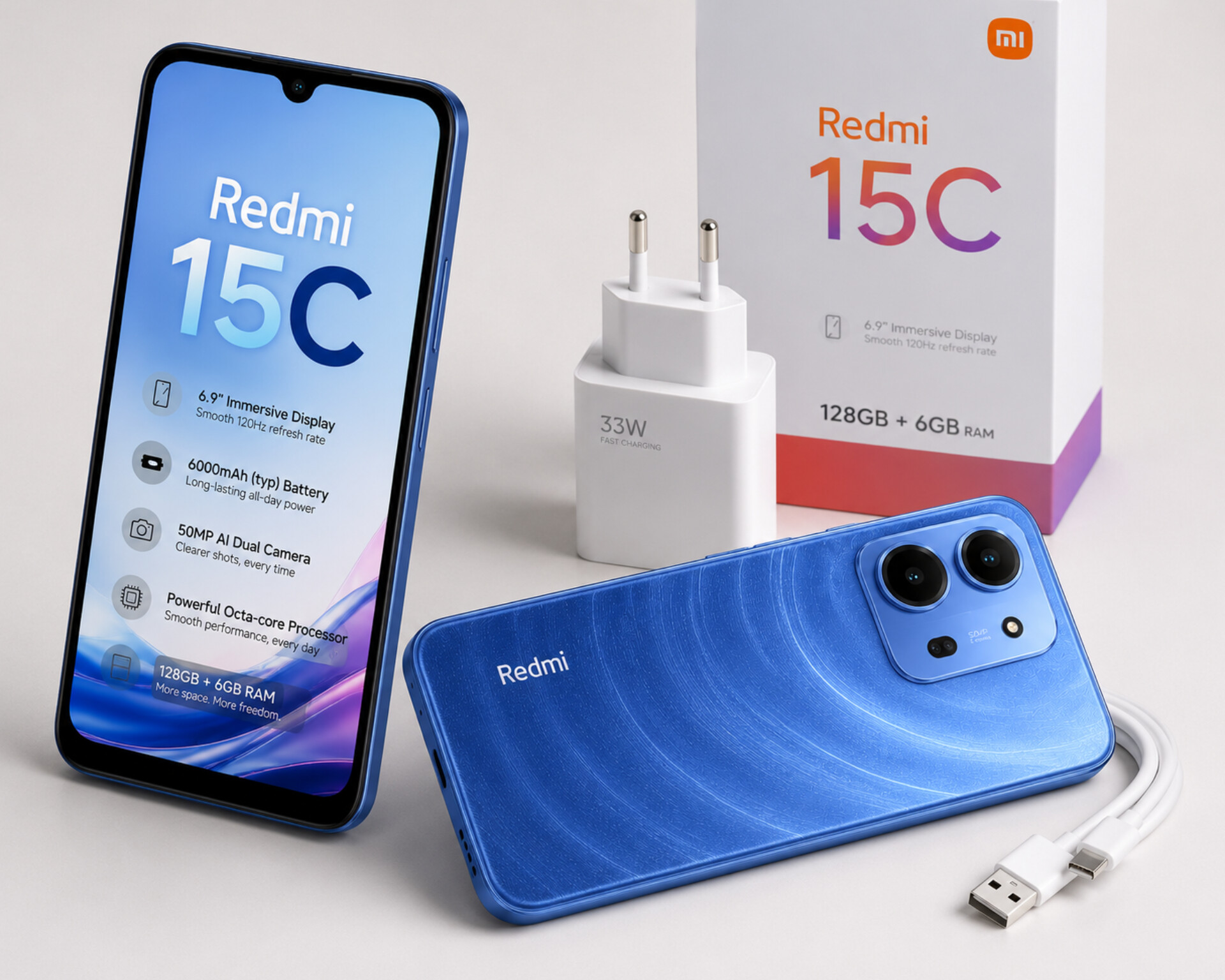 redmi 15c (128gb + 6gb ram) redmi 15c (128gb + 6gb ram)